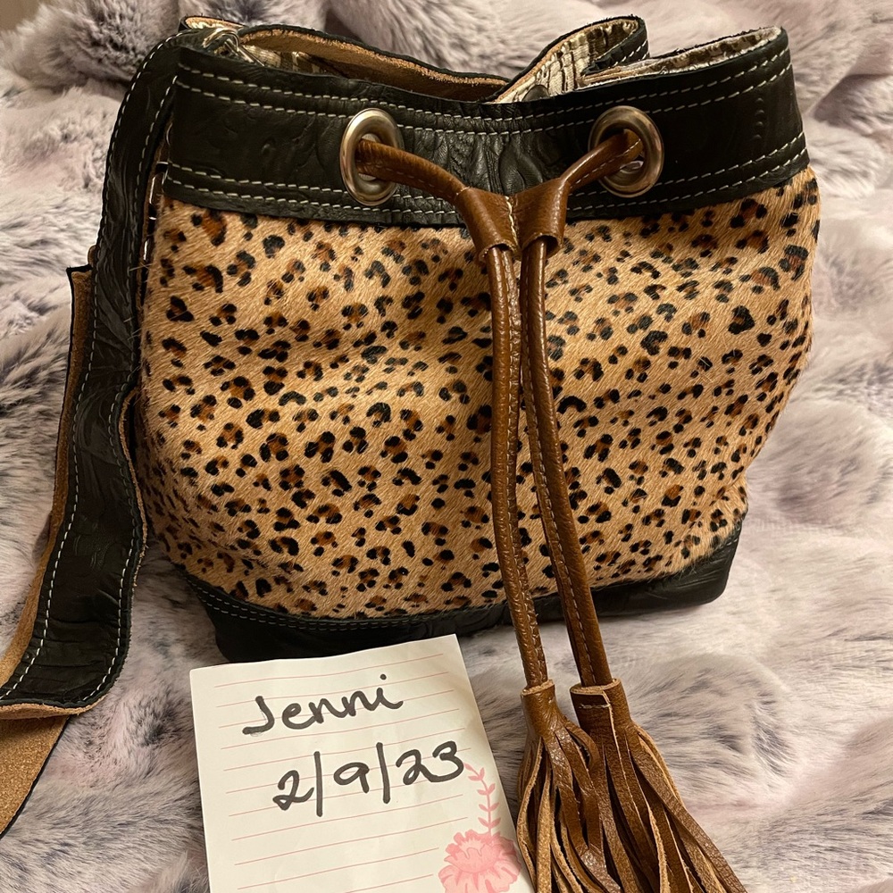Brand New Holy Cow Couture Mini Feed Bucket Cheetah